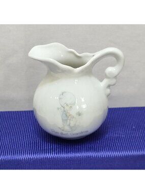 Precious Moments Purr-Fect Grandma Miniature Pitcher 1986 Porcelain Enesco VTG